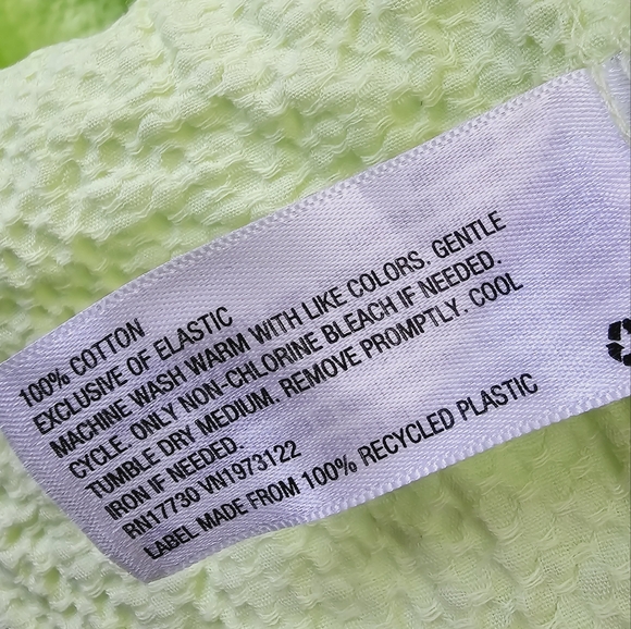 Ava & Viv Plus Size Lime Green Smocked Midi Dress NWOT - Picture 10 of 10